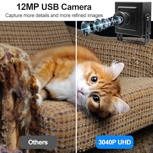 Camera MMlove: MMlove 12MP USB Camera 4K 30fps 1080p 120fps – Side View