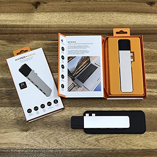 Hyperdrive Hub: Premium 6-in-2 USB-C Hub for MacBook Pro Air – In Use