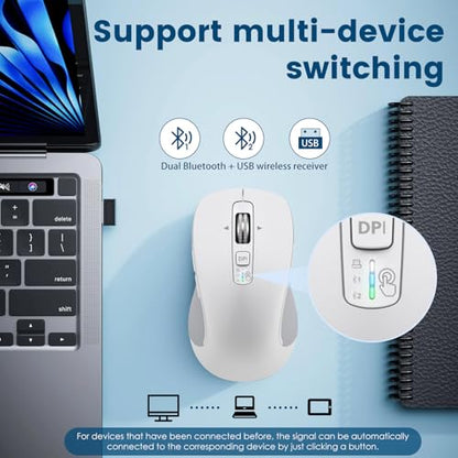 Mouse CITLLA: CITLLA Wireless Bluetooth Mouse USB BT1 BT2 – Packaging