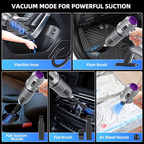 Kimdog Handheld Car Vacuum: Portable Cordless 18000PA – Close-up Detail