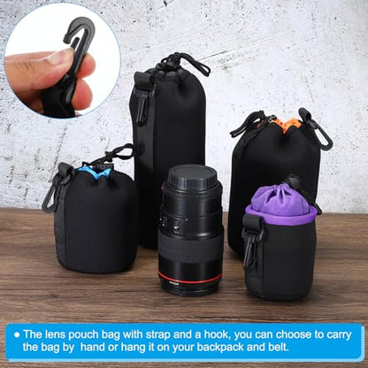 Patikil 3.3" x 5.5" Neoprene Lens Pouch – Packaging