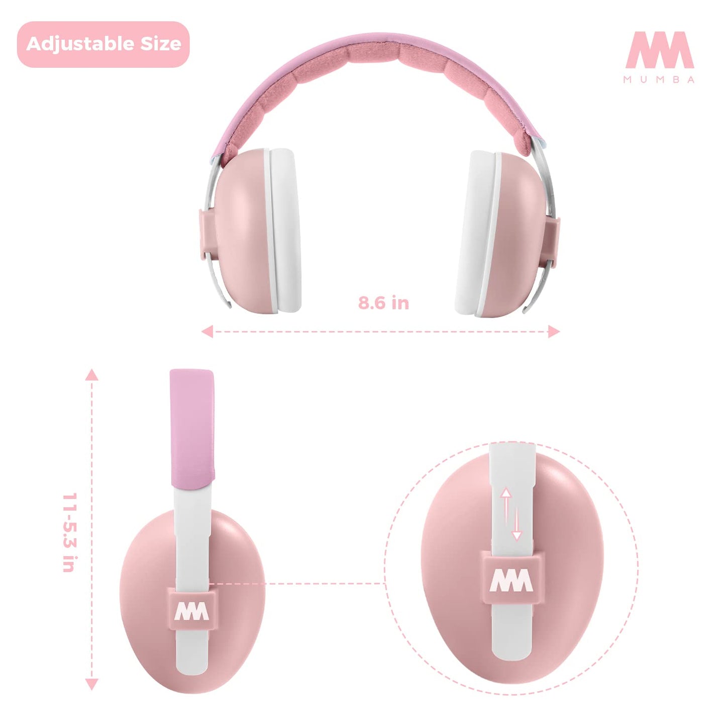 Mumba Baby Ear Protection: Mumba Baby Noise Cancelling – Side View