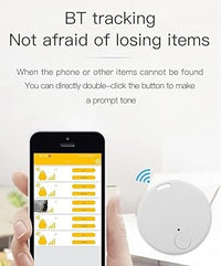 Mini Item Finder, Dog GPS Tracking Device, No Monthly Fee App Locator, 2024 Upgraded Portable Bluetooth Intelligent Anti-Lost Device for Luggages/Kid/Pet Bluetooth Alarms (1Pack, Blue)