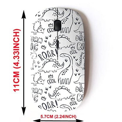 2.4G Wireless Mouse with Cute Pattern Design for All – Side View