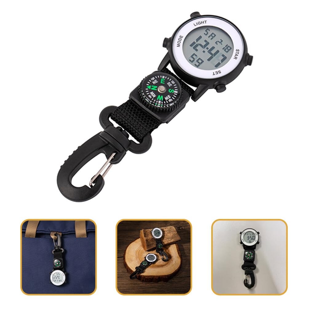 Hemobllo Multi-Function Wall Watch Hiking Compass Nylon Watch Bands for Men Backpack Keychain Men s Pocket
