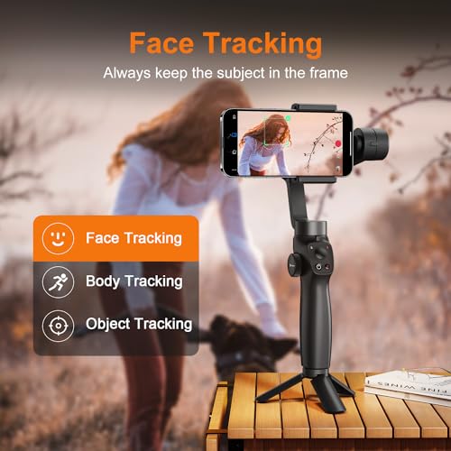 Gimbal Stabilizer: FUNSNAP 3-Axis Phone Stabilizer with – Close-up Detail