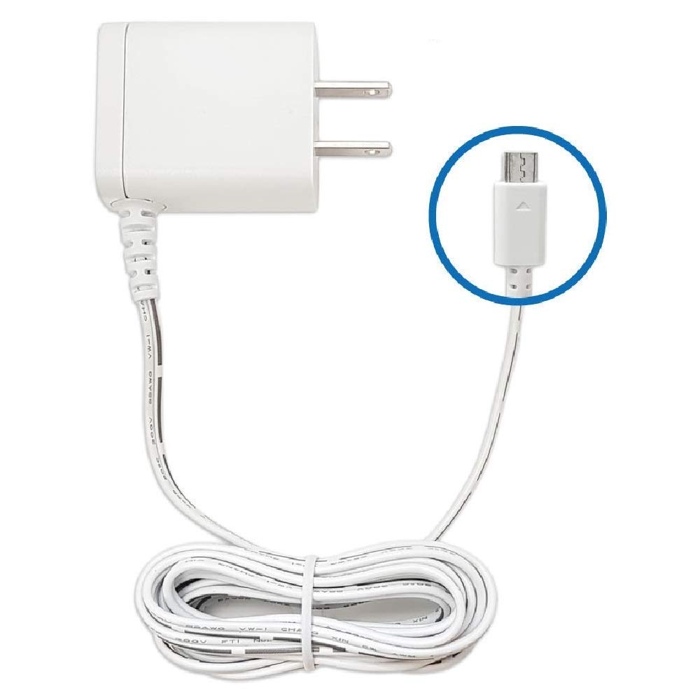 for Motorola Baby Monitor Charger Power Adapter Compatible with MBP33S MBP36S MBP36XL MBP38S MBP41S MBP43S MBP843 MBP853 MBP854 MBP855 Connect Parent Unit Micro USB Plug DC 5V 1000mA