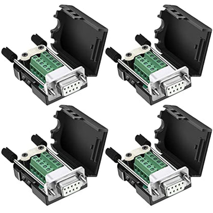 DB9 Female: DaFuRui DB9 Breakout Connector – Front View