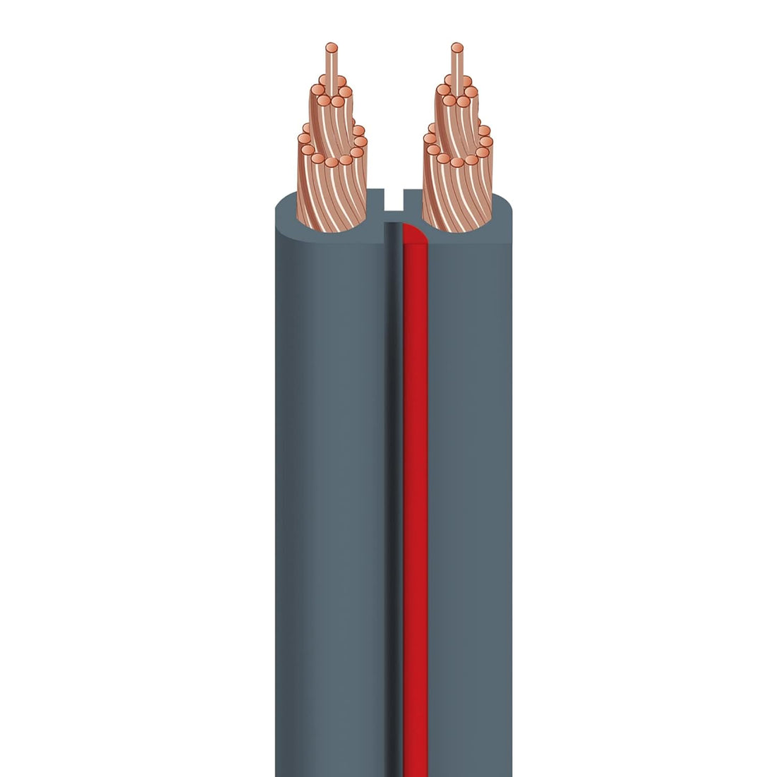 AudioQuest X2 14-gauge Unterminated Speaker Cable - 15 meters/50 feet (Gray)