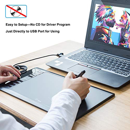 Tablet Graphics: UGEE M708 10x6 Inch Large Drawing Tablet – Feature Highlight