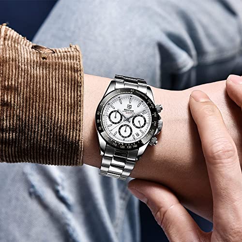 Men Watch: BENYAR Quartz Movement Wrist Watch Analog – Side View
