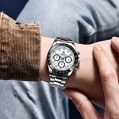 Men Watch: BENYAR Quartz Movement Wrist Watch Analog – Side View