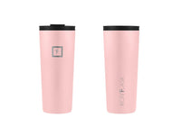 IRON °FLASK Classic Tumbler 2.0 - 24 Oz, 2 Lids (Straw/Flip), Vacuum Insulated Stainless Steel Bottle, Modern Double Walled, Simple Thermo Travel Mug, Hydro Water Metal Canteen - Rose