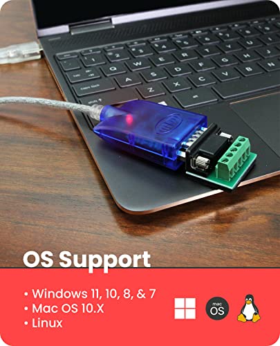 Gearmo Pro 5ft: USB to RS-485/422 Serial Adapter with FTDI – In Use
