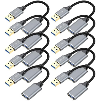Cable Clavoop: CLAVOOP Short USB Extension Cable 6 Inch 10 – Front View