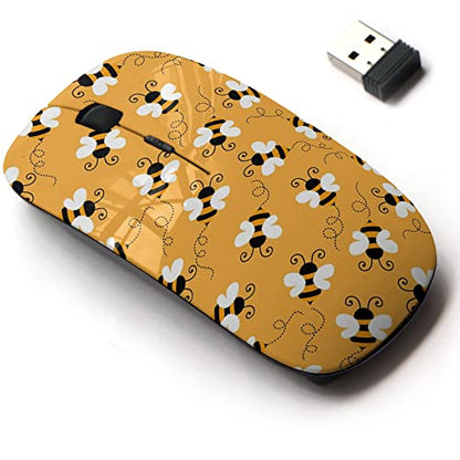 Wireless Mouse: 2.4G Cute Pattern Design – Front View
