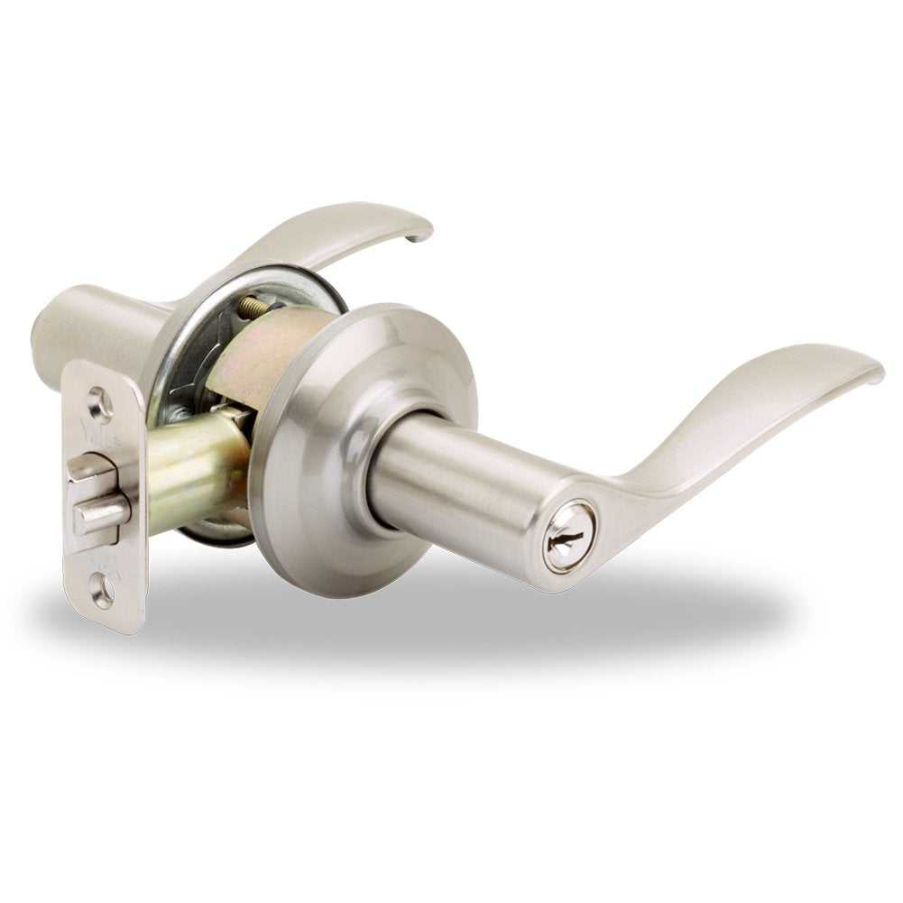 YH Collection Norwood Lever in Satin Nickel - Entry