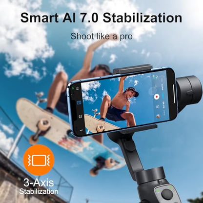 Gimbal Stabilizer: FUNSNAP 3-Axis Stabilization Handheld – Close-up Detail