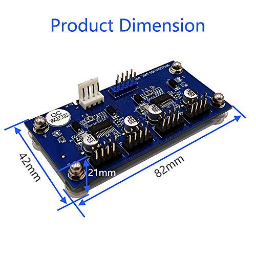 9pin USB Hub: Premium 9-Pin to 4 Female Extension Cable and – In Use