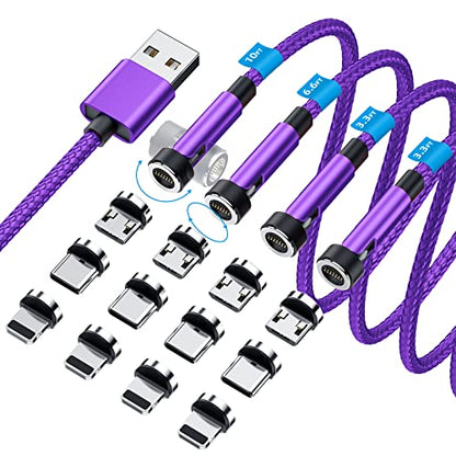 Cable Magnetic: 540 Rotation Magnetic Charging Cable 3-in-1 – Front View