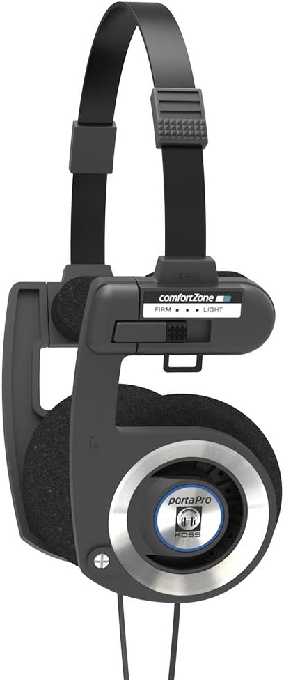 Koss Porta Pro Black On-Ear Headphones – Front View
