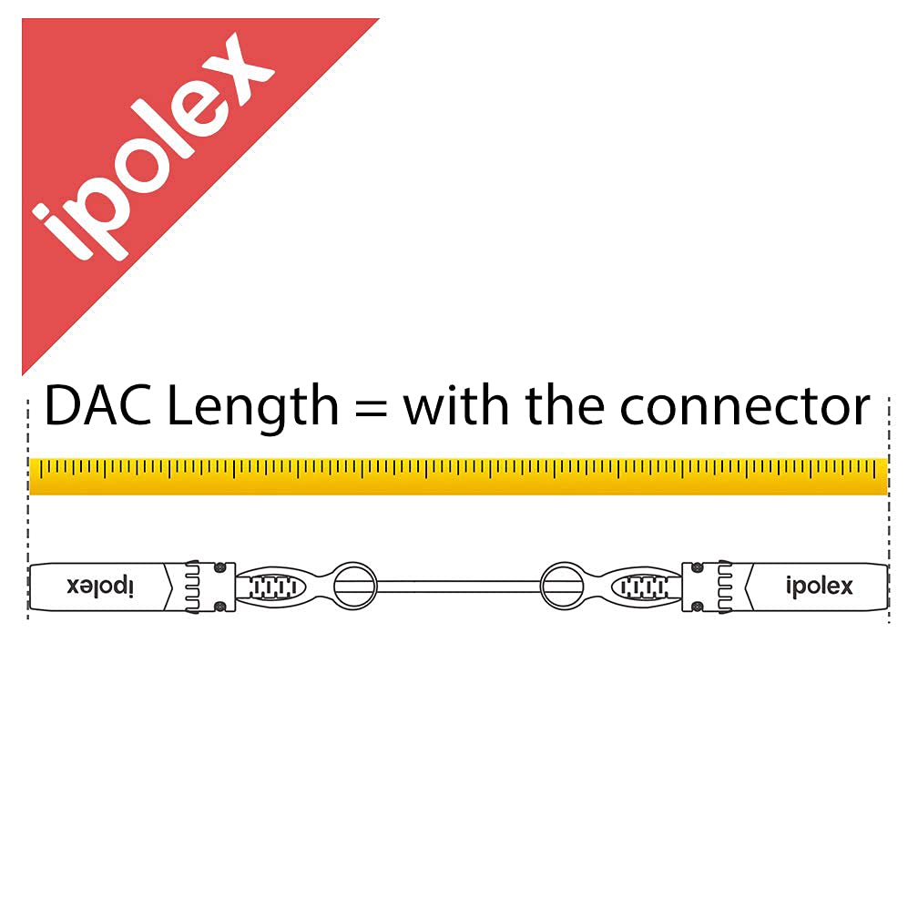 Colored 10G SFP+ Twinax Cable, Direct Attach Copper(DAC) Passive Cable, 0.25m (0.82ft) in Red, for Cisco SFP-H10GB-CU0.25M, Meraki, Ubiquit, Mikrotik, Intel, Fortinet, Netgear, D-Link and More