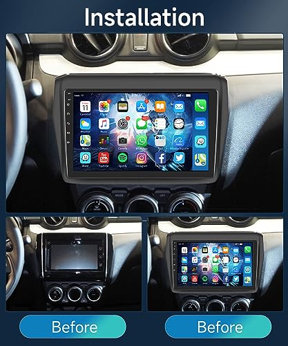 2G+64G Android Car Stereo Radio for Suzuki Swift 2017 2018 – Back View