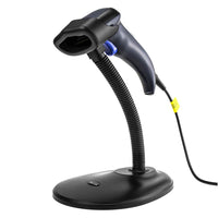 NETUM QR Barcode Scanner Hands Free Automatic USB Wired 1D 2D bar Codes Imager with Stand for Mobile Payment Computer Screen Scan Support Mac OS Windows Linux NT-W9