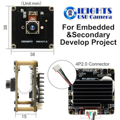 48MP Wide Angle USB Camera Module – Close-up Detail