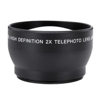 52mm telephoto lens52mm 2X mag,Lens,52mm 2X Magnification HD Tele Converter Telephoto Lens for 52mm Mount Camera