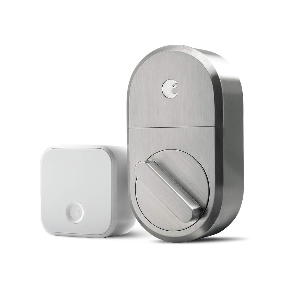 August Satin Nickel Smart Lock and Connect