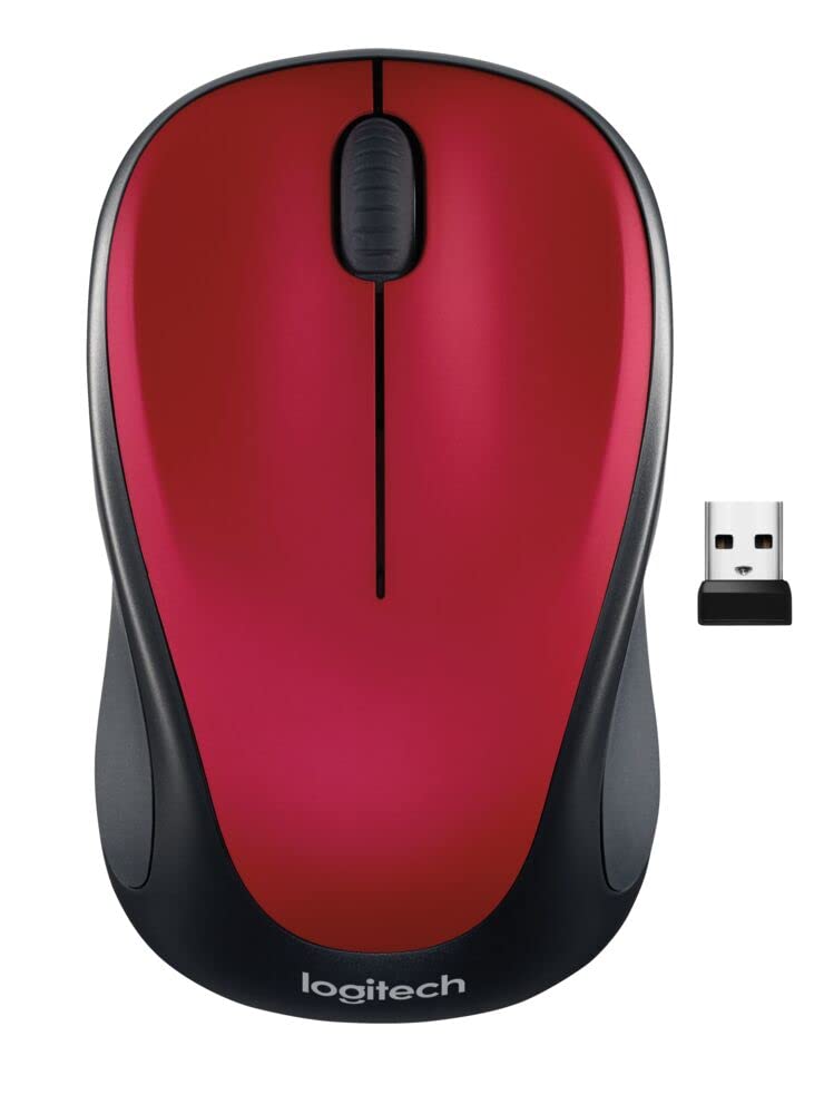 Logitech M317 Wireless Mouse Red/Black (910002893)