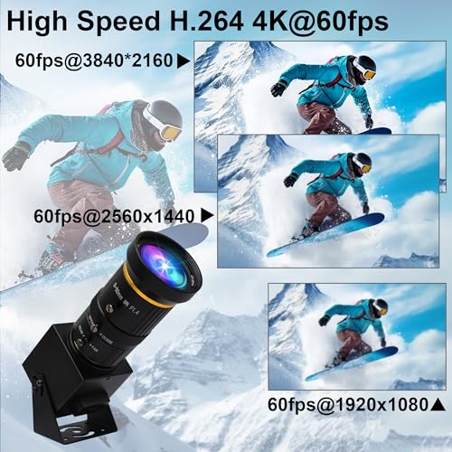 ELP 4K 60fps USB3.0 Webcam: ELP-USB4KCAM30H-CFV 5-50mm Lens – Packaging