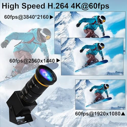 ELP 4K 60fps USB3.0 Webcam: ELP-USB4KCAM30H-CFV 5-50mm Lens – Packaging