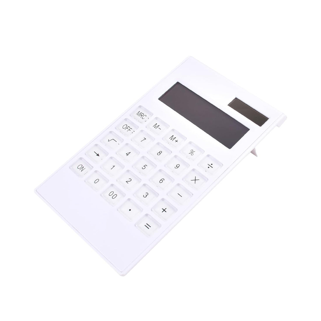 12-Digit Calculator Ultra Thin Solar Basic Desk Calculators Solar Power and AAA Battery Dual Power Handheld Desktop Calculator for Office Home School Business Flat LCD Display