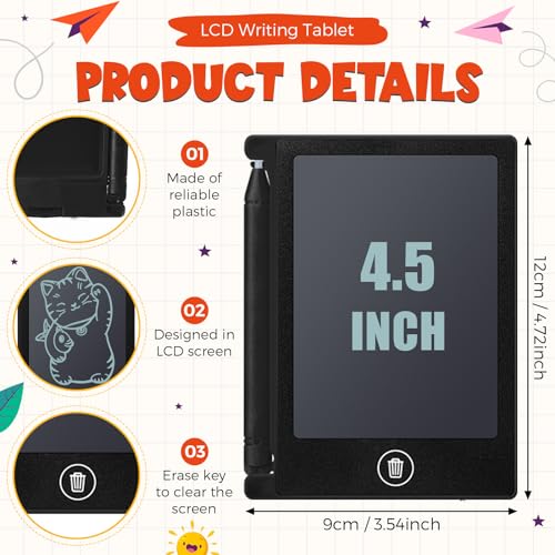 Writing Tablet: Nezyo 16 Pieces 4.5 Inch Mini LCD – Side View