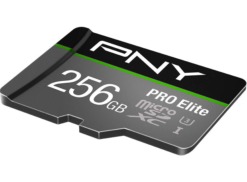 PNY U3 Pro Elite 128GB Microsd Flash Memory Card P-SDUX128U395PRO-GE Black 256GB