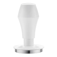 Normcore 58.5mm Espresso Coffee Tamper V4 - Spring Loaded Tamper With Stainless Steel Flat Base - Non-stick coating White - 15lb / 25lb / 30lbs Replacement Springs - Anodized Aluminum Stand