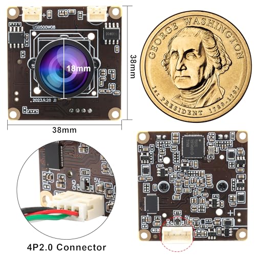 ELP 5MP USB Camera Module: High-End Computer Vision Camera – Side View