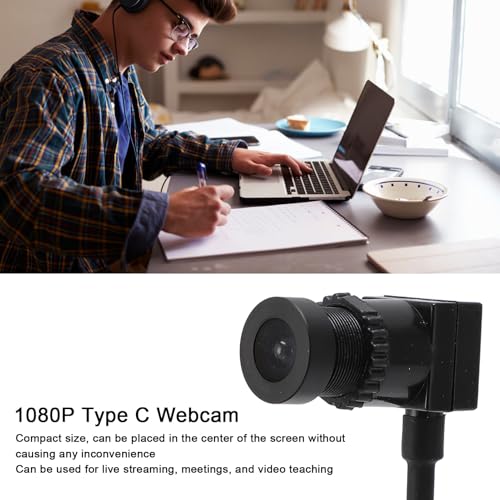Camera Laisanim: LAISANIM Laptop Webcam USB C 1080P – Side View