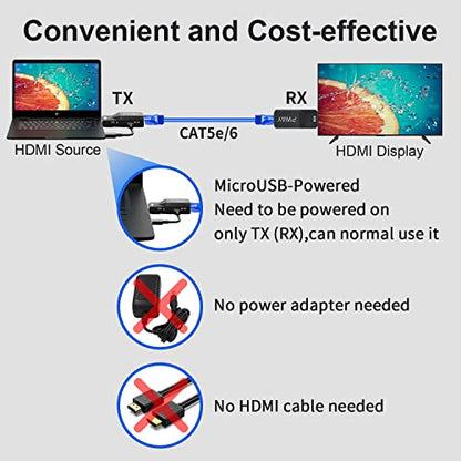 PWAY Extender: PWAY HDMI Extender 165ft Audio Video 1080p – Packaging