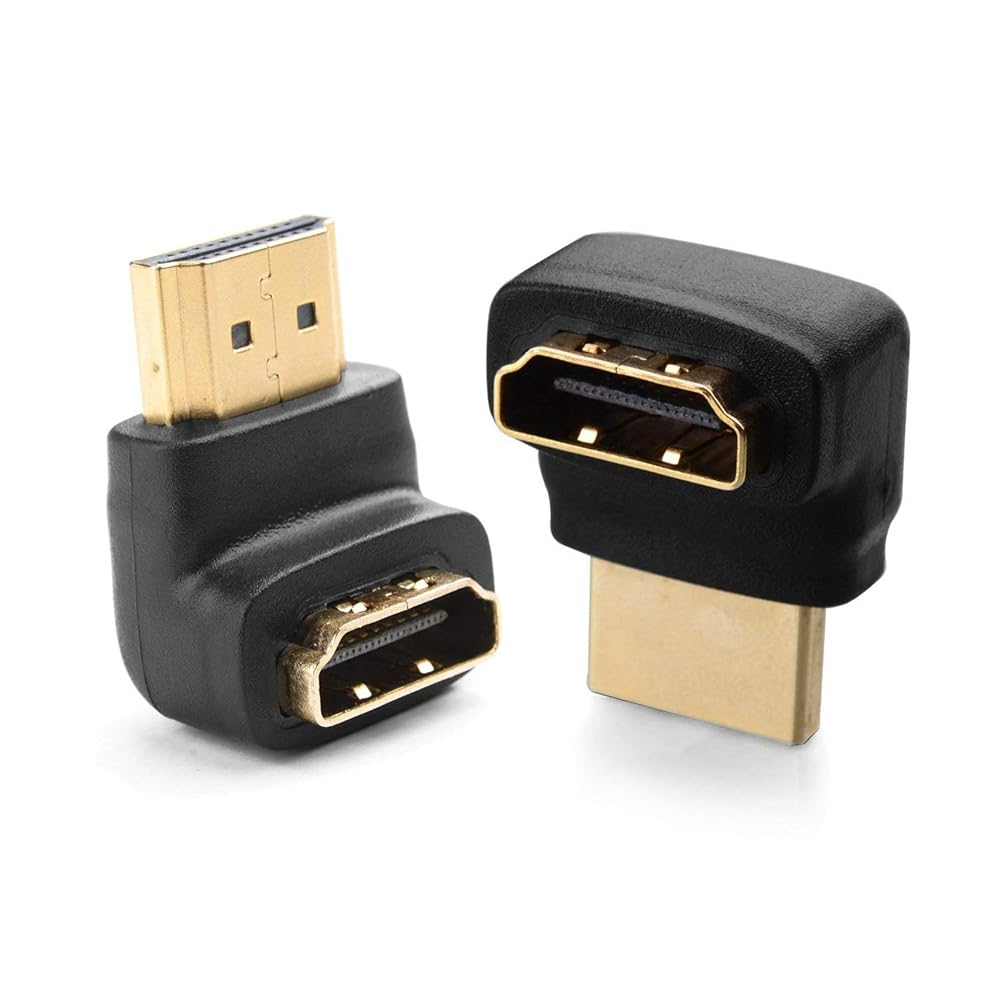 Cable Matters 2 Pack 270 Degree HDMI M/F Adapter and 90 Degree HDMI M/F Adapter Combo