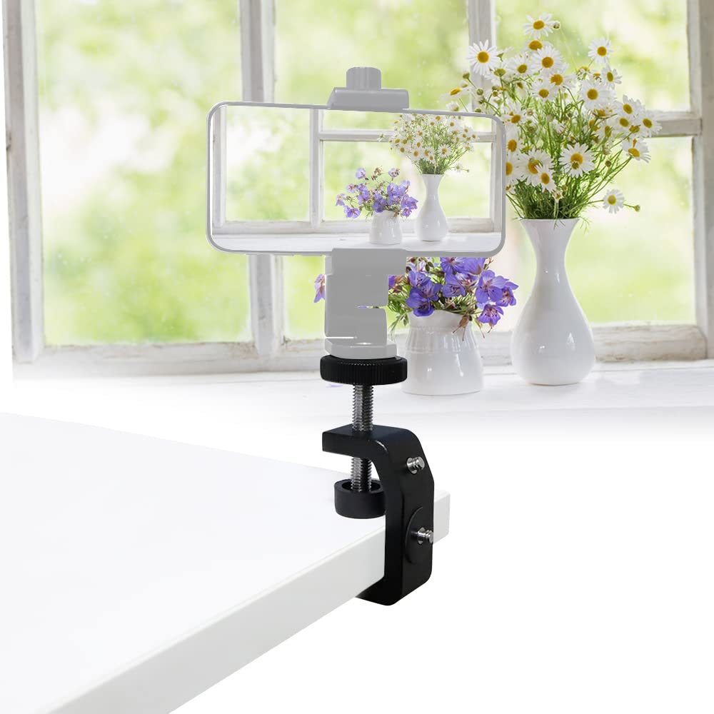 SLOW DOLPHIN Photography C Clamp Camera Clamp Mount with 1/4" Screw for Photo Studio Video DSLR,Cameras, Light Stand, Desk, Rods, Hooks, Shelves, Cross Bars