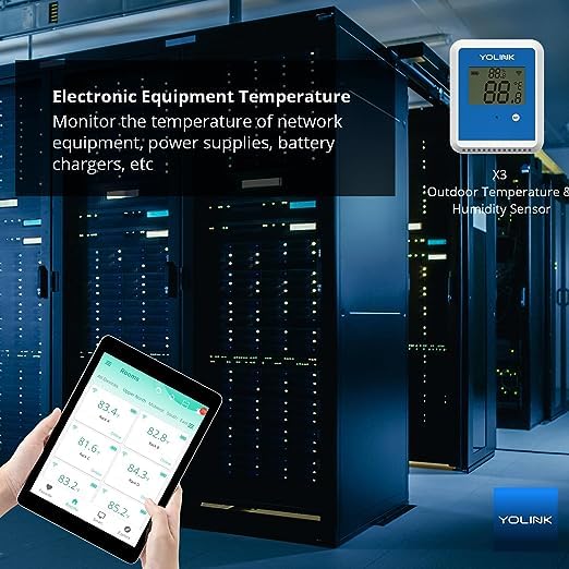 YoLink X3 vesion Outdoor Temperature & Humidity Data Logger – In Use