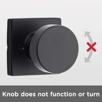 Kwikset 788PSKSQT-514 Pismo Door Knob, Iron Black