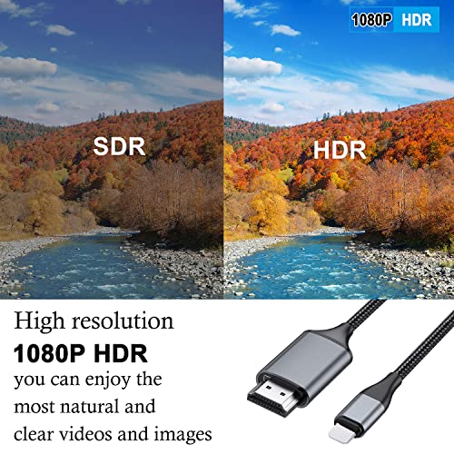 Cable iPhone: JUCONU 13.2ft Long Version HDMI Cable for – In Use