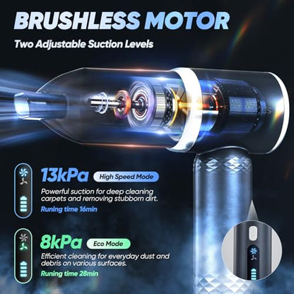 Vacuum Cleaner: SakerPlus Mini 3-in-1 Cordless Handheld – Close-up Detail