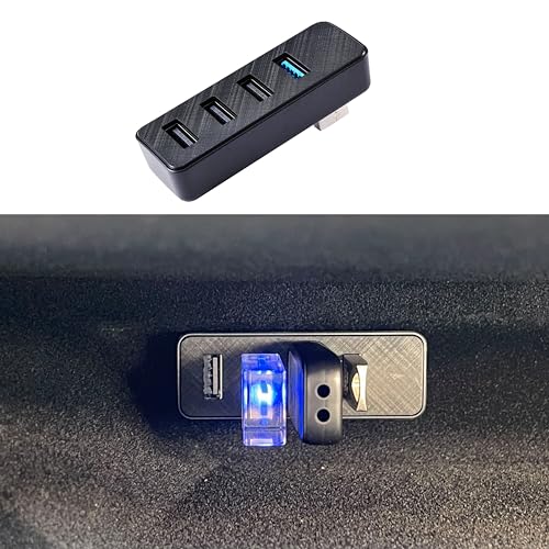 Leiakendi Glove Box USB Hub: Tesla 2024-2025 Model 3 – Front View