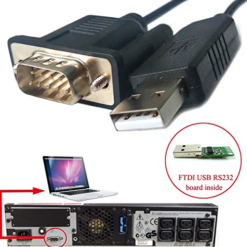 FT231XS USB RS232 to DB9 Communication Cable – Side View