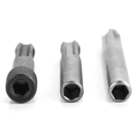 Durable 1/4inch Socket Converter Bit Holder 3Pcs Socket Adaptor Converter with Hex Shank for SDS Hammer Drill